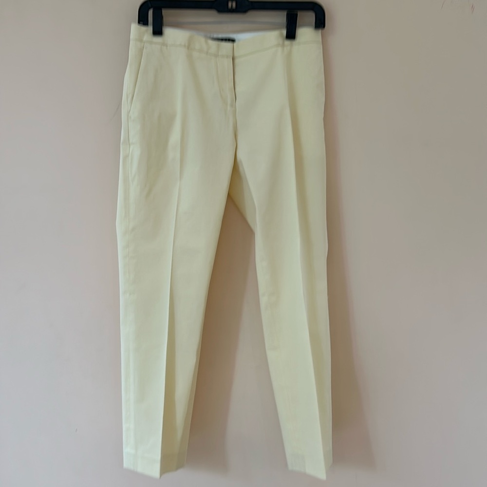 Theory buttercup yellow long pants. Side pockets